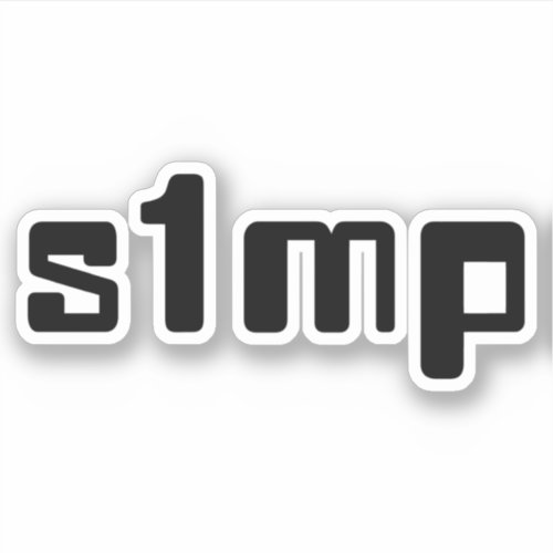 Number One Simp Sticker