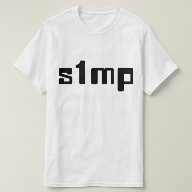 Number One Simp T-Shirt (Design Front)