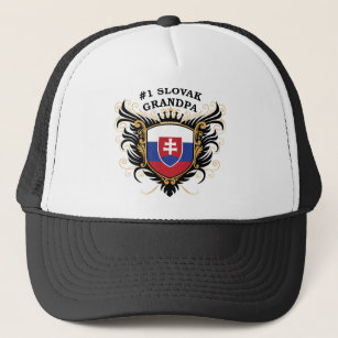 Number One Slovak Grandpa Trucker Hat