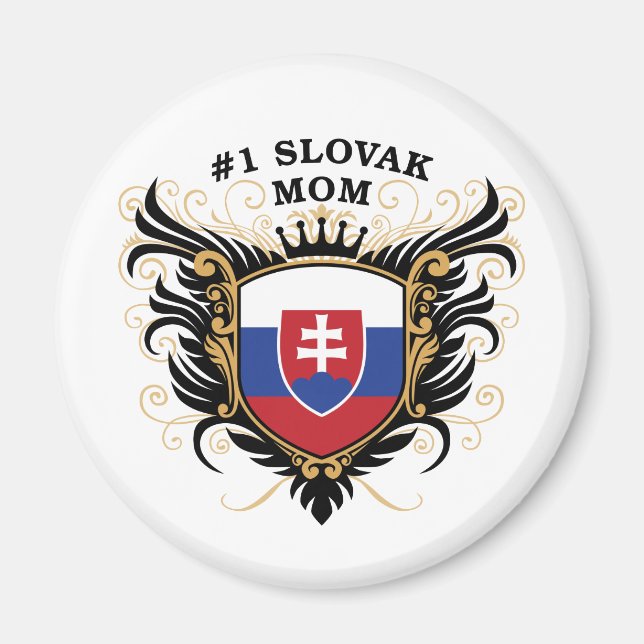 Number One Slovak Mom Magnet (Front)