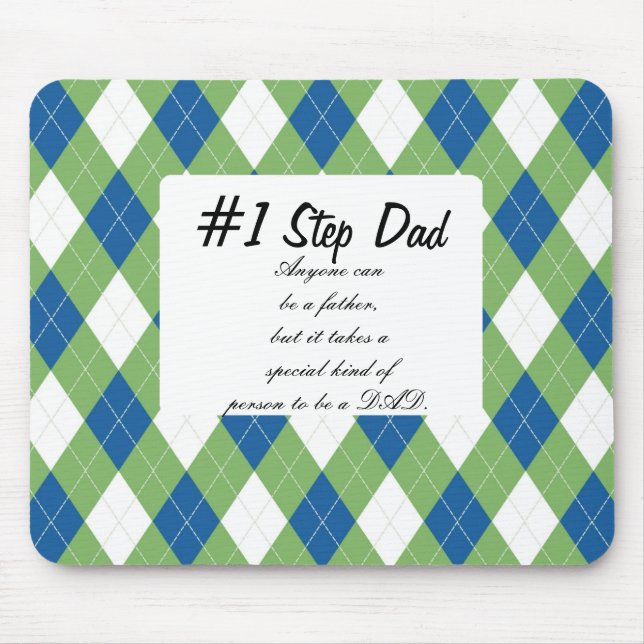 Number One Step Dad Mouse Pad (Front)