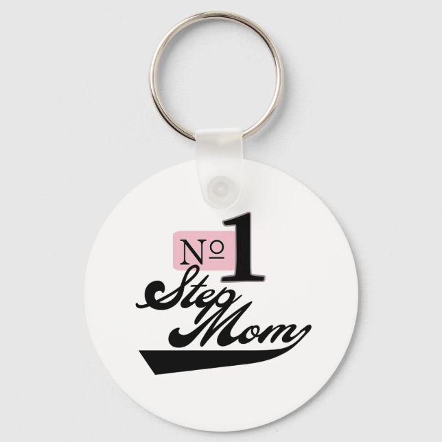 Number One StepMom Keychain (Front)