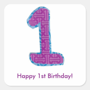 Number One Sticker