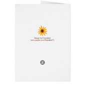 Number One Sunflowers Marriage Proposal Card (Back)
