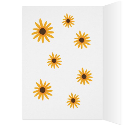 Number One Sunflowers Marriage Proposal Card (Inside (Left))
