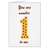 Number One Sunflowers Marriage Proposal Card (Front)