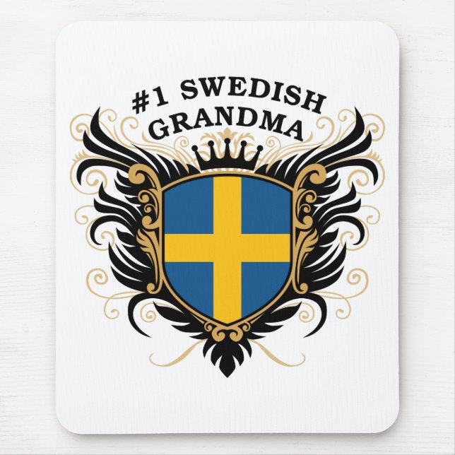 Number One Swedish Grandma Mouse Pad (Front)