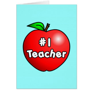 Number One Teacher Cards, Number One Teacher Card Templates, Postage ...