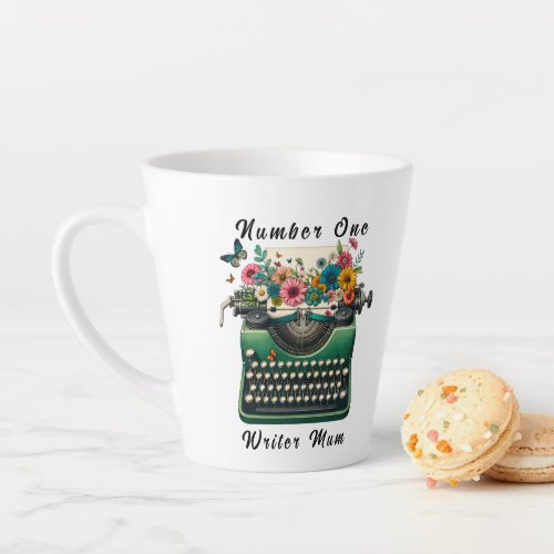 Number One Writer Mom Latte Mug