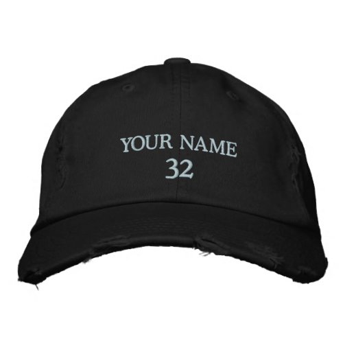 Number or Letter hat custom number hat Embroidered Baseball Cap