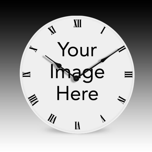 Number or Roman Numeral 15.75" Big Wall Clock (FRONT ROMAN)