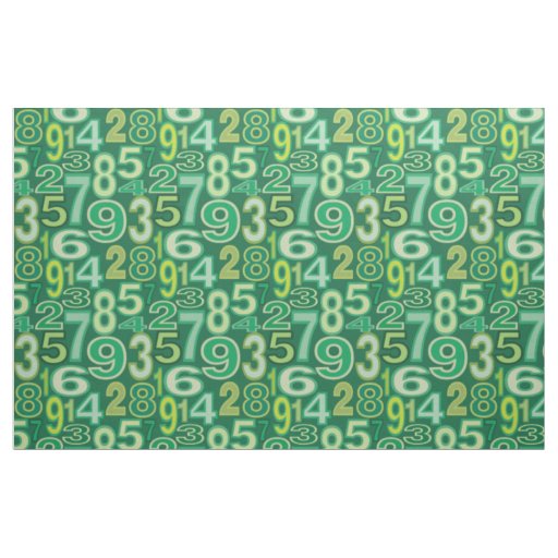 Number Pattern Fabric