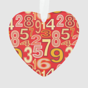 Number Pattern  Ornament