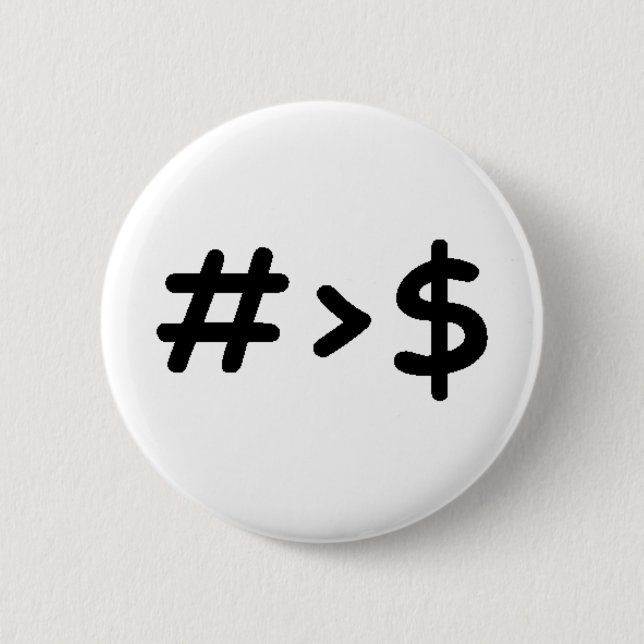 Number Pinback Button (Front)