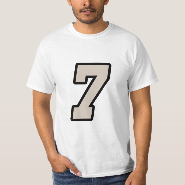 Number Seven 7 T-Shirt (Front)