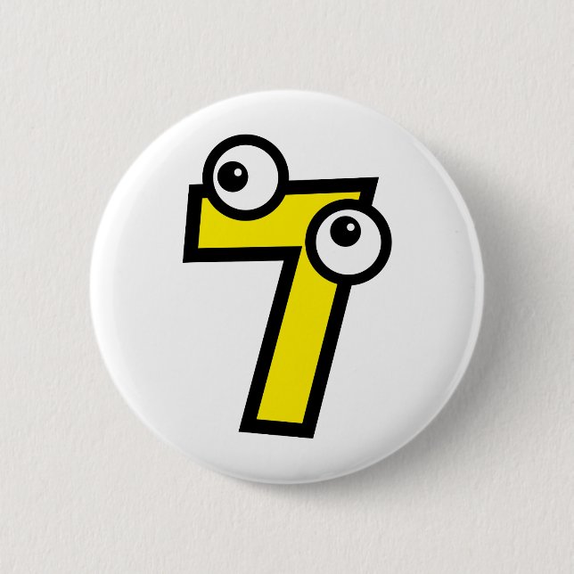 Number Seven Button (Front)