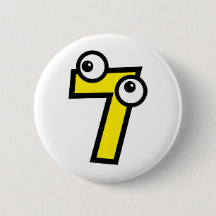 Number Seven Button