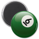 Number Six Billiards Ball Magnet at Zazzle