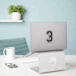 Number Three 3 Sport Font Sticker Number Three 3 Sport Font Sticker