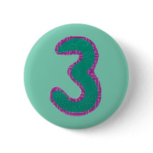 Number Three Button