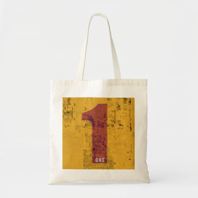 number tote bag-1 bag (Front)
