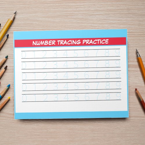 Number Tracing Practice Writing Pad Pre_K Ages 3_5