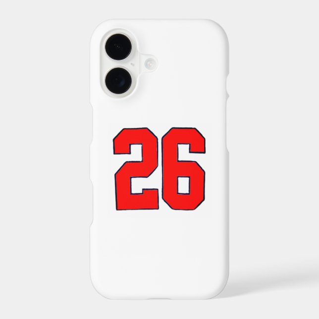 NUMBER TWENTY SIX  2026 IPHONE CASE (Back)