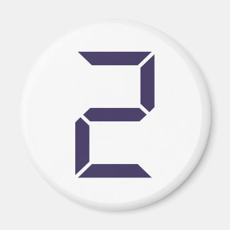 Number - Two - 2 Magnet