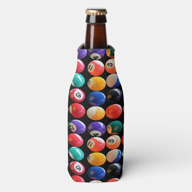 Numbered And Colored Eightballs, Bottle Cooler (Bottle Front)