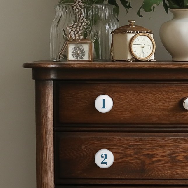 Numbered Blue and White Ceramic Knobs (Creator Uploaded)