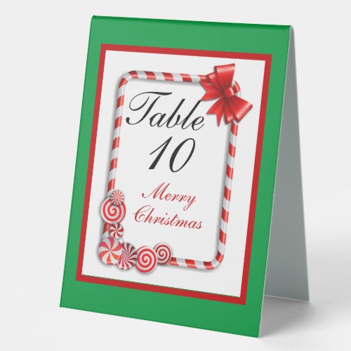 Numbered Christmas Pedestal Sign