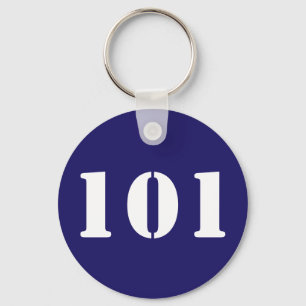 Numbered Keyboard Keychain