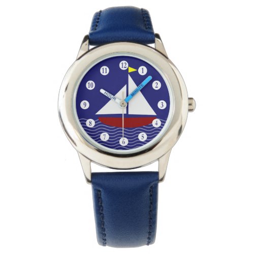 Numbered Sailboat Watch