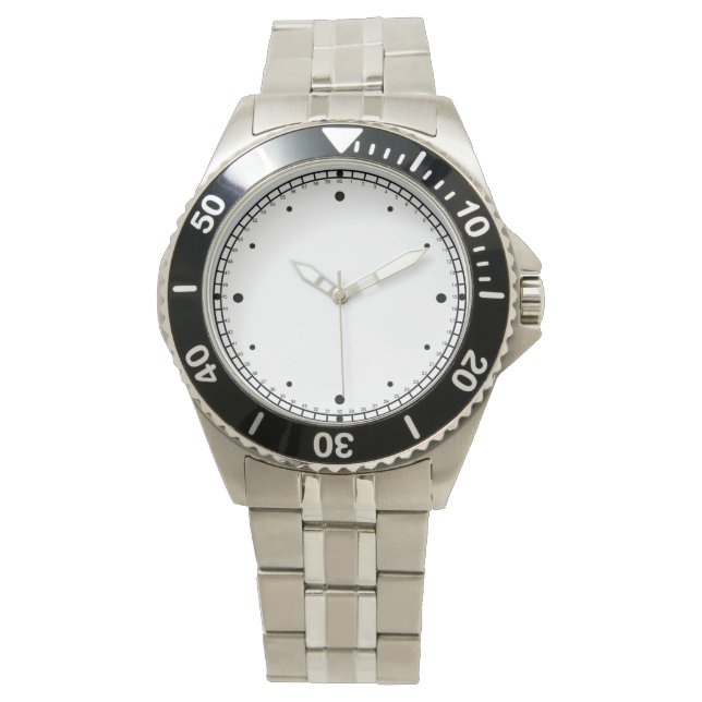 Numberless Face Watch with black dots (Front)
