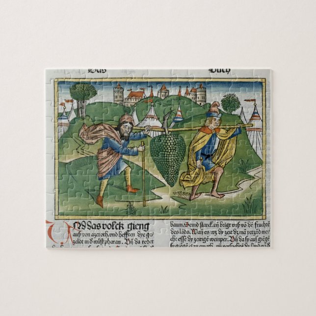 Numbers 13 23 The Grapes of Eschol, from the 'Nure Jigsaw Puzzle (Horizontal)