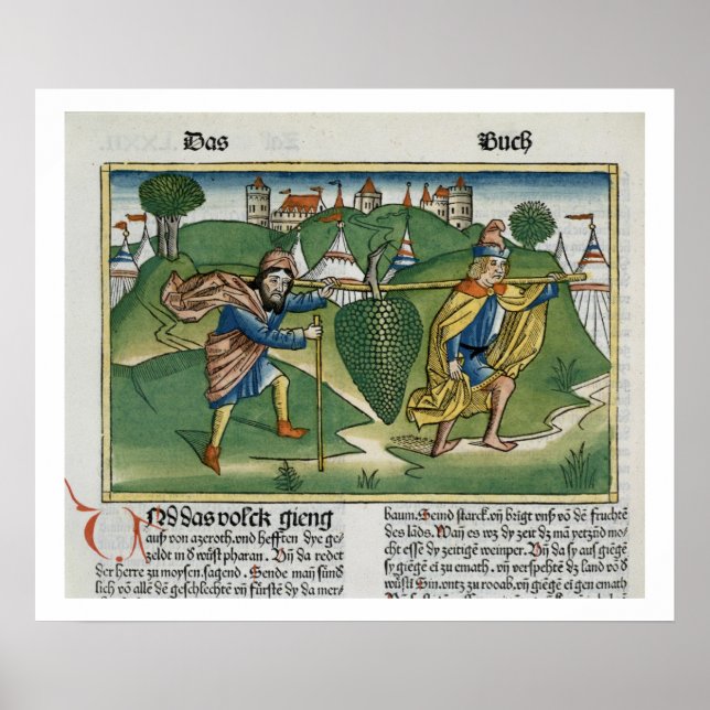 Numbers 13 23 The Grapes of Eschol, from the 'Nure Poster (Front)