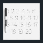 Numbers 1-20 Practice for Kids! Dry Erase Board<br><div class="desc">Numbers 1-20 Practice for Kids! Dry Erase Board</div>