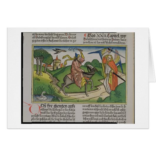 Numbers 22 20-35 Balaam's talking ass, from the 'N Cards (Front Horizontal)