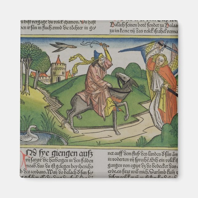 Numbers 22 20-35 Balaam's talking ass, from the 'N Magnet (Front)