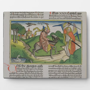 Numbers 22 20-35 Balaam's talking ass, from the 'N Plaque