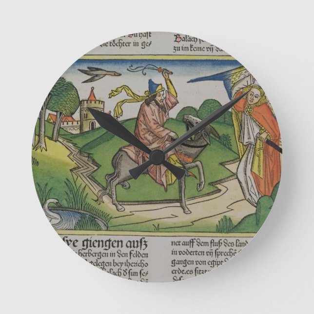 Numbers 22 20-35 Balaam's talking ass, from the 'N Round Clock (Front)