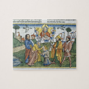 Numbers 27 18-23 Moses lays his hand upon Joshua, Jigsaw Puzzle