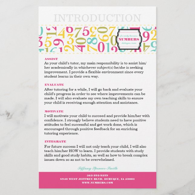 Numbers 5.5x8.5 Flyer (Front)