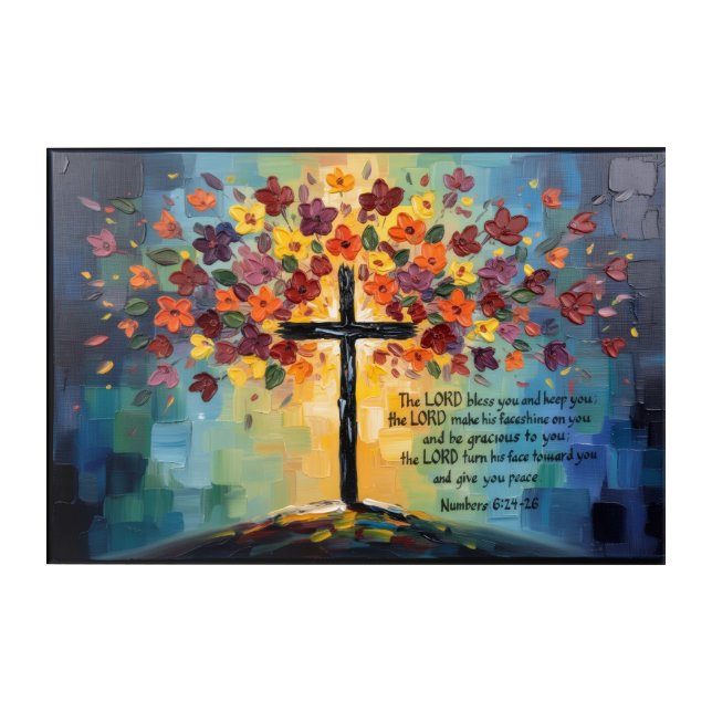 Numbers 6:24-26 acrylic print (Front)