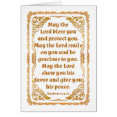 Numbers 6:24-26 Bible Verse Card (Front)