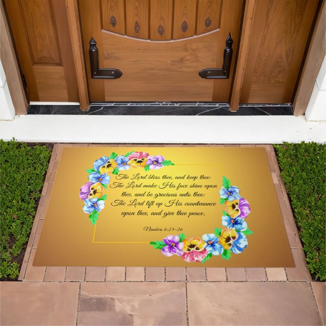 Numbers 6:24-26   doormat (Outdoor)