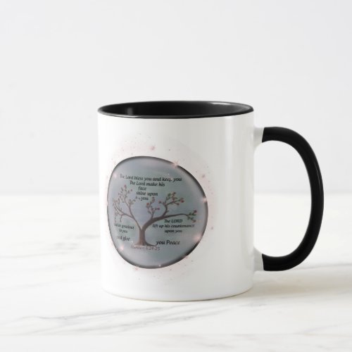 Numbers 624_26 Lord Bless You and Keep You Peace Mug