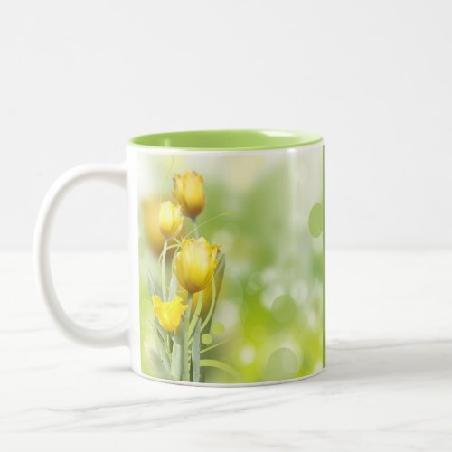 Numbers 624_26 Lords Blessing Yellow Tulips Two_Tone Coffee Mug