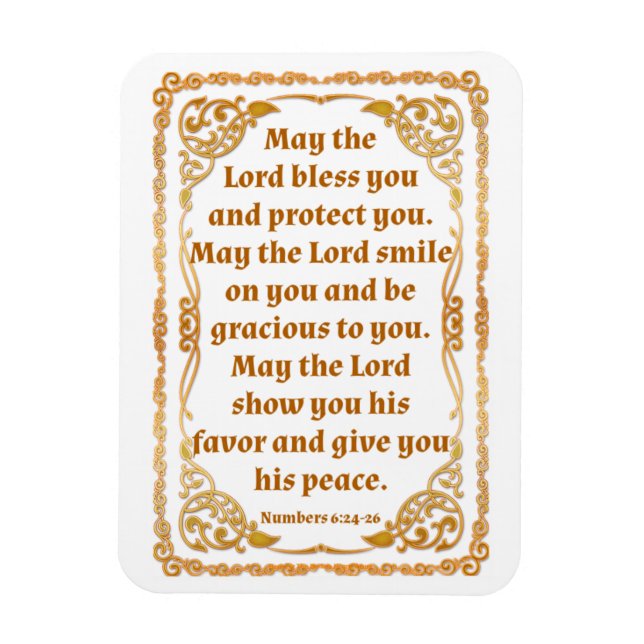 Numbers 6:24-26 Magnet (Vertical)