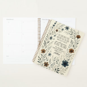Numbers 6:24–26 Priestly Blessing Vintage Floral Planner